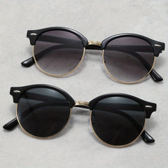 Men's Vintage Round Frame Sunglasses UV Protection