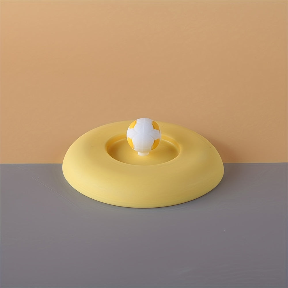 Football Decor Reusable Silicone Cup Cover, Suction Cup Lid