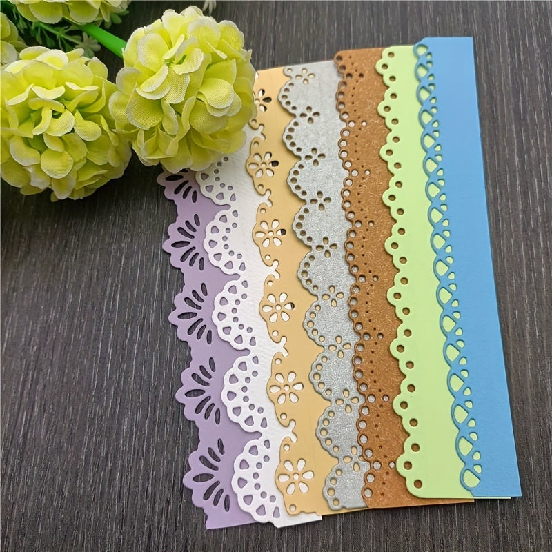 1pc Flower Lace Border Embossing Stencil for DIY Scrapbooking