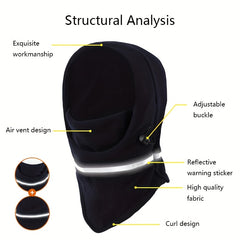 Winter Fleece Ski Mask Windproof & Breathable Cold Weather Gear