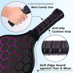 Fiberglass Pickleball Paddles Set With Ball For Outdoor Sports