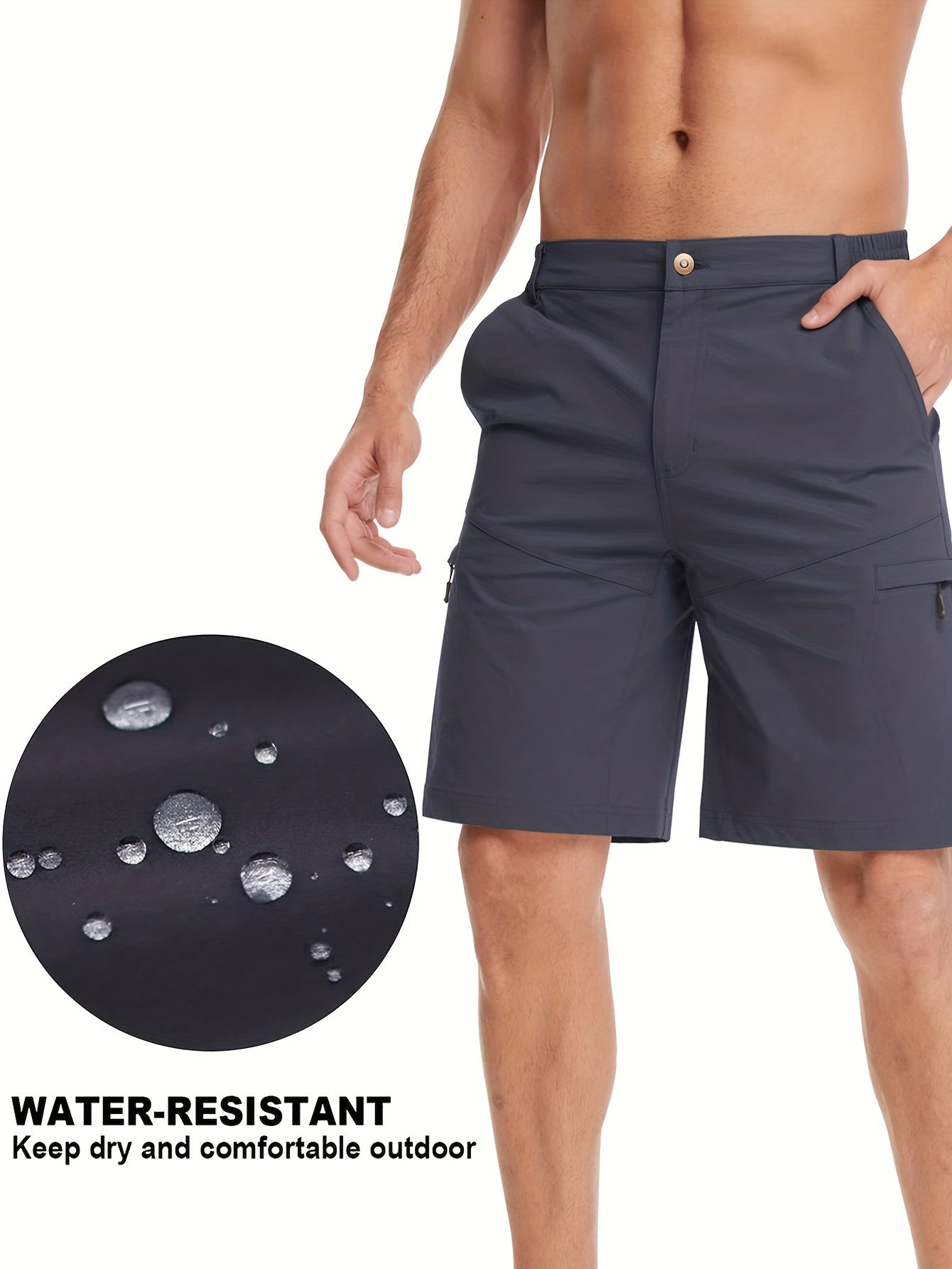 Men's Waterproof Active Stretch Shorts for Outdoor