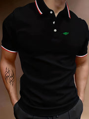 Men's Breathable Golf Short Sleeve Shirt for Training