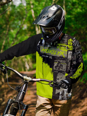 Men's Graffiti Pattern Long Sleeve Motorcycle Off road T shirt Quick Drying