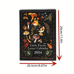 Dark Forest Calendar Year Calendar Christmas Halloween Thanksgiving Gift