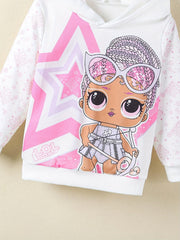Kids Cartoon Graphic Long Sleeve Sweatshirt Baby Stylish Hoodie