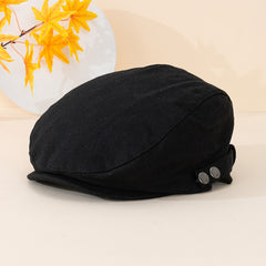 Adjustable Summer Casual Plain Peaked Cap for Men