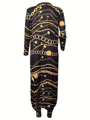 Women's Plus Graphic Print Cardigan & Skinny Pants Set