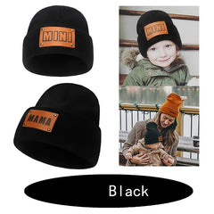 Parent Child Wool Knitted Beanie Cap Baby Warm Hiphop Cap