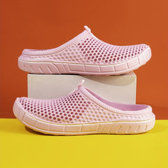 Women's Solid Flat Clogs Slip On Non slip Outdoor Casual Slides Shoes