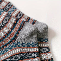 5 Pairs Men's Winter Wool Crew Socks for Snow Boots