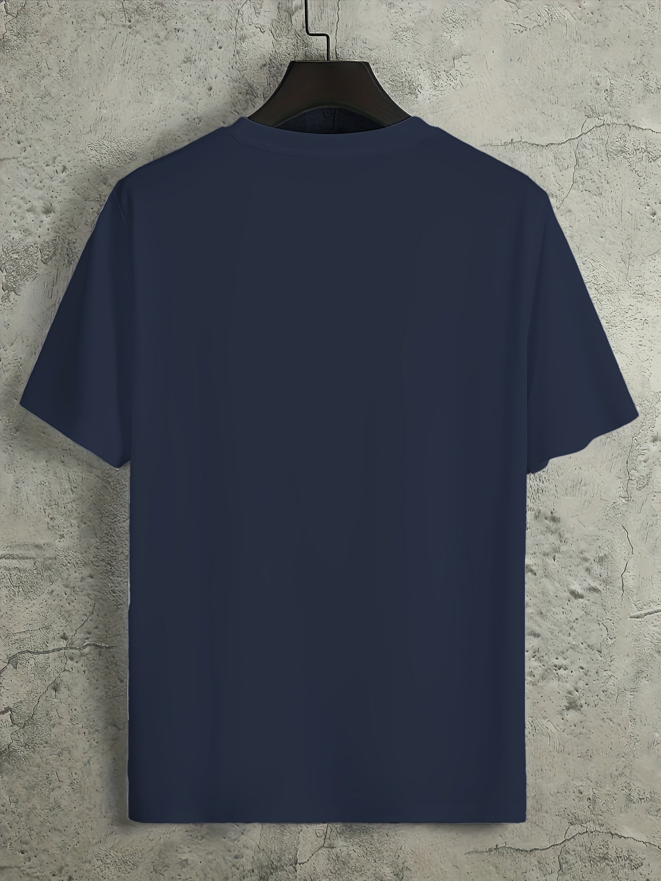 Smile Face Print Men's Crew Neck Tshirt Casual Tee S