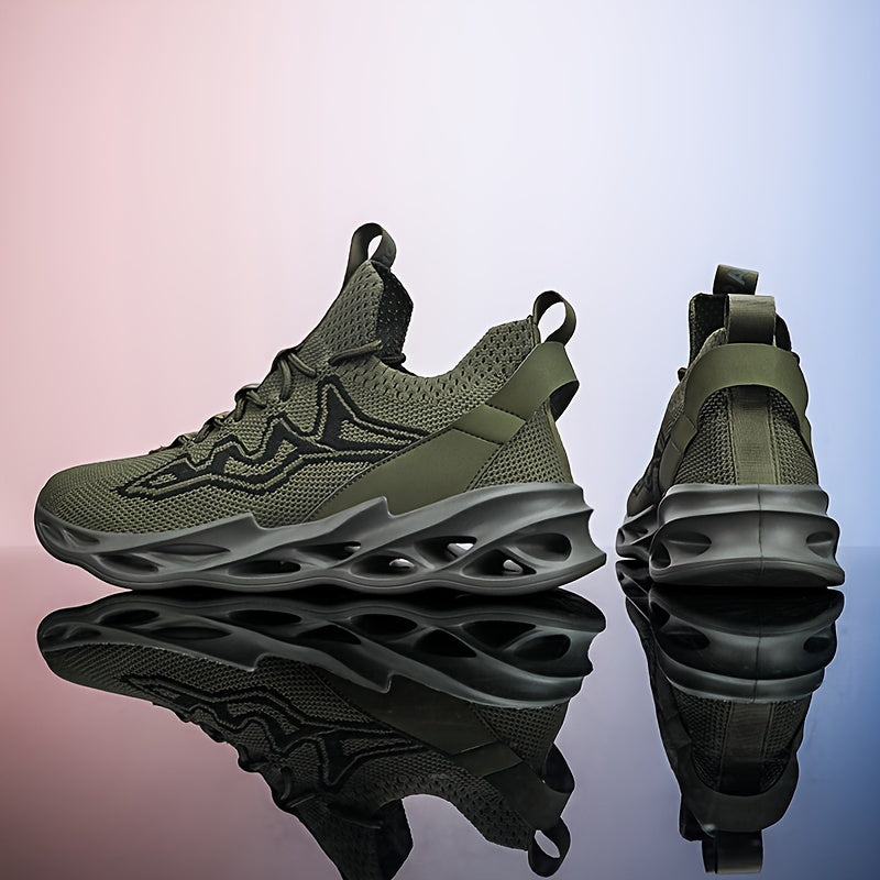 Men's Lace up Blade Sneakers Comfortable Breathable Shoes