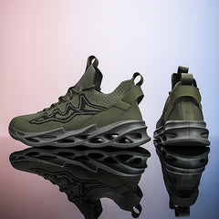 Men's Lace up Blade Sneakers Comfortable Breathable Shoes