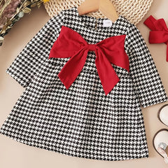 Girls Casual Bow Dress
