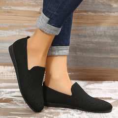 Women's Knitted Sock Loafers Breathable Slip On Shoes