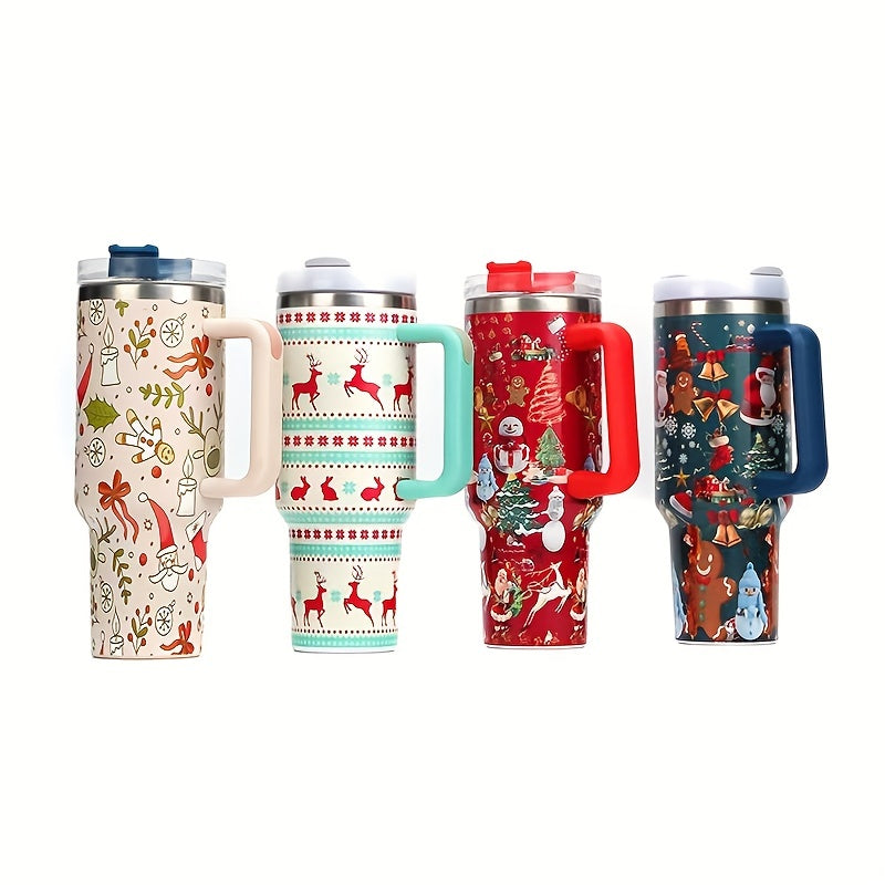 Christmas Series 40oz Stainless Steel Water Cup Leakproof Insulation Cup