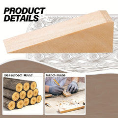 10pcs Wooden Wedges for Chair Caning Wood Wedge Non Slip Door Tool