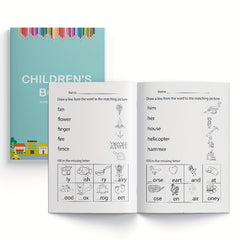 Christmas & Halloween Word Recognition Coloring Workbook for Kids