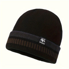 Warm Fleece-Lined Knitted Winter Hat for Men and Women