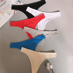 6 Pcs Sexy Low Waist Thongs Soft & Comfy Women's Lingerie