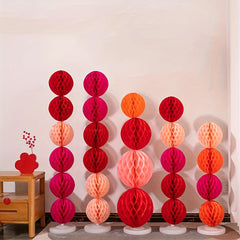 12pcs 15 Paper Honeycomb Ball Party Decorative Hanging Lantern Supplies