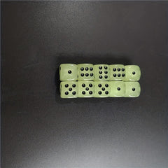 10pcs Glow in the Dark Dice Set 14mm Rounded Dot for Nightclubs Bars KTVs