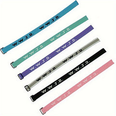 WWJD Letter Woven Rope Bracelet Religious Christian Wristband
