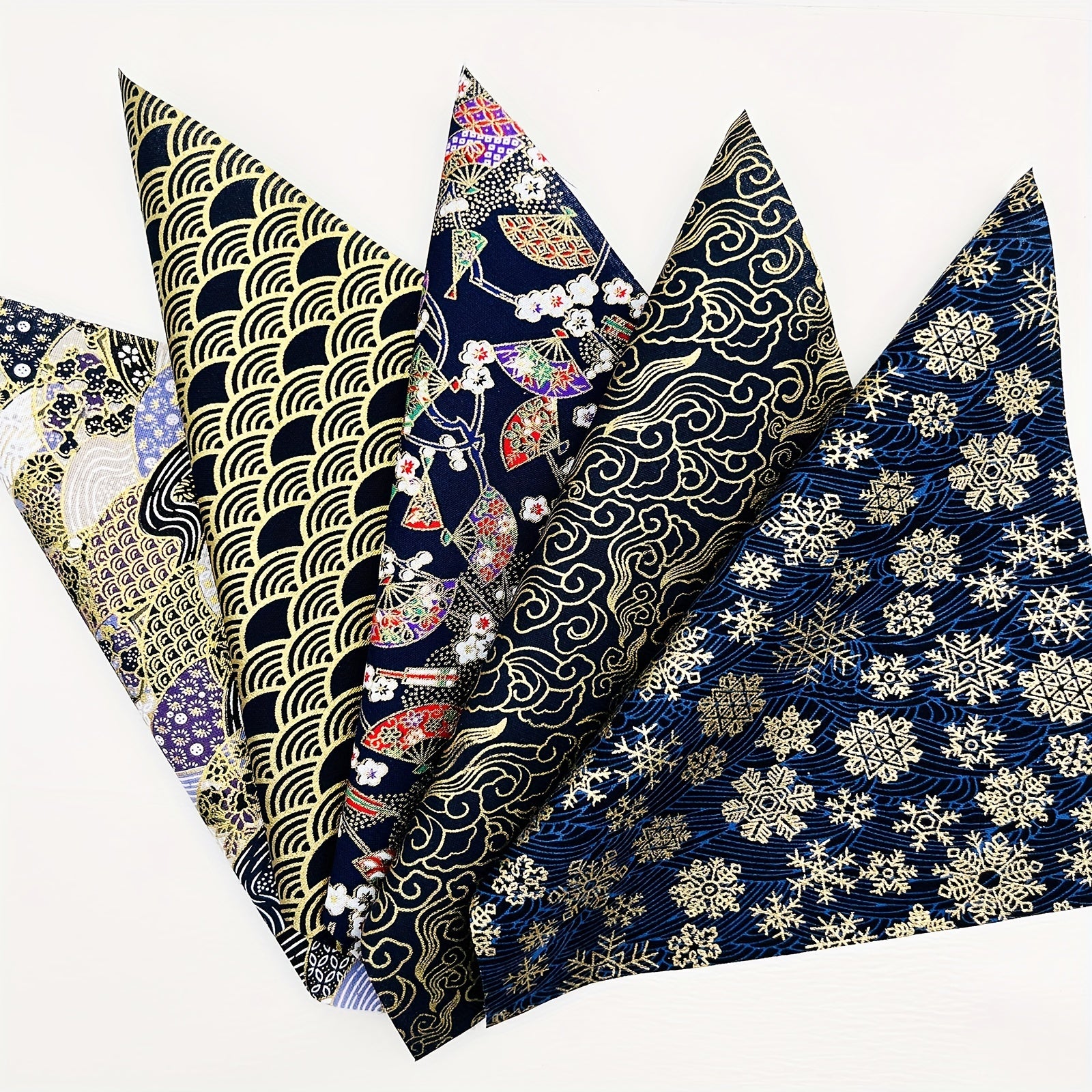 5pcs Japanese Style Cotton Quilting Fabric Doll Clothing Craft Fabri