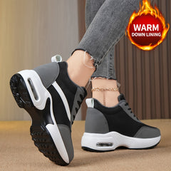 Women's Chunky Sneakers Air Cushion Height Increased Casual Walking Shoes