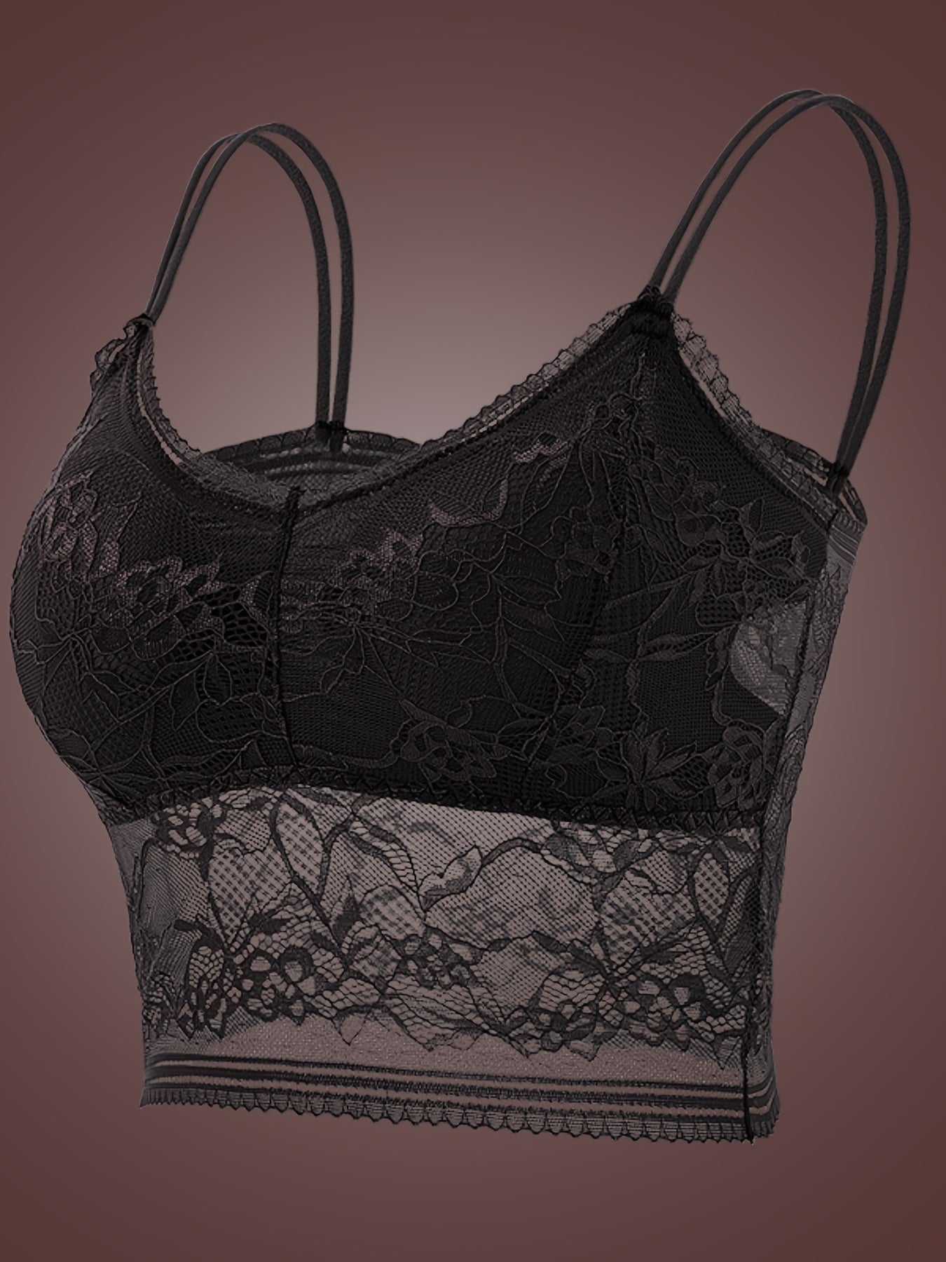 2pcs Lace Wireless Bras Breathable Mesh Bralette Women's Lingerie