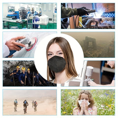 50pcs KN95 Cup Dust Safety Face Masks with Elastic Ear Loop