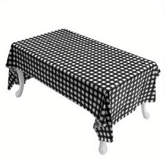 Plaid Printed Table Cloth Waterproof Christmas Birthday