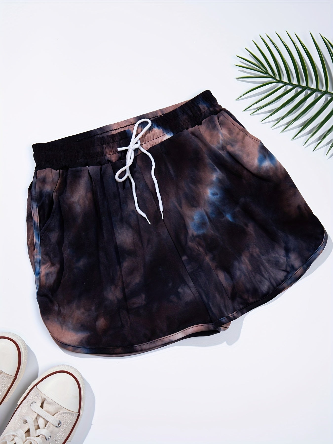 Tie Dye Drawstring Shorts Casual Shorts For Women