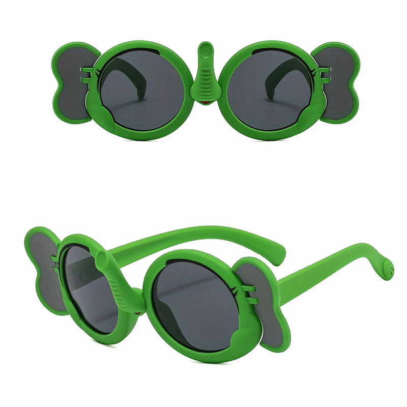 Elephant Nose Sunglasses Round Frame UV Protection Outdoor Activity Glasses