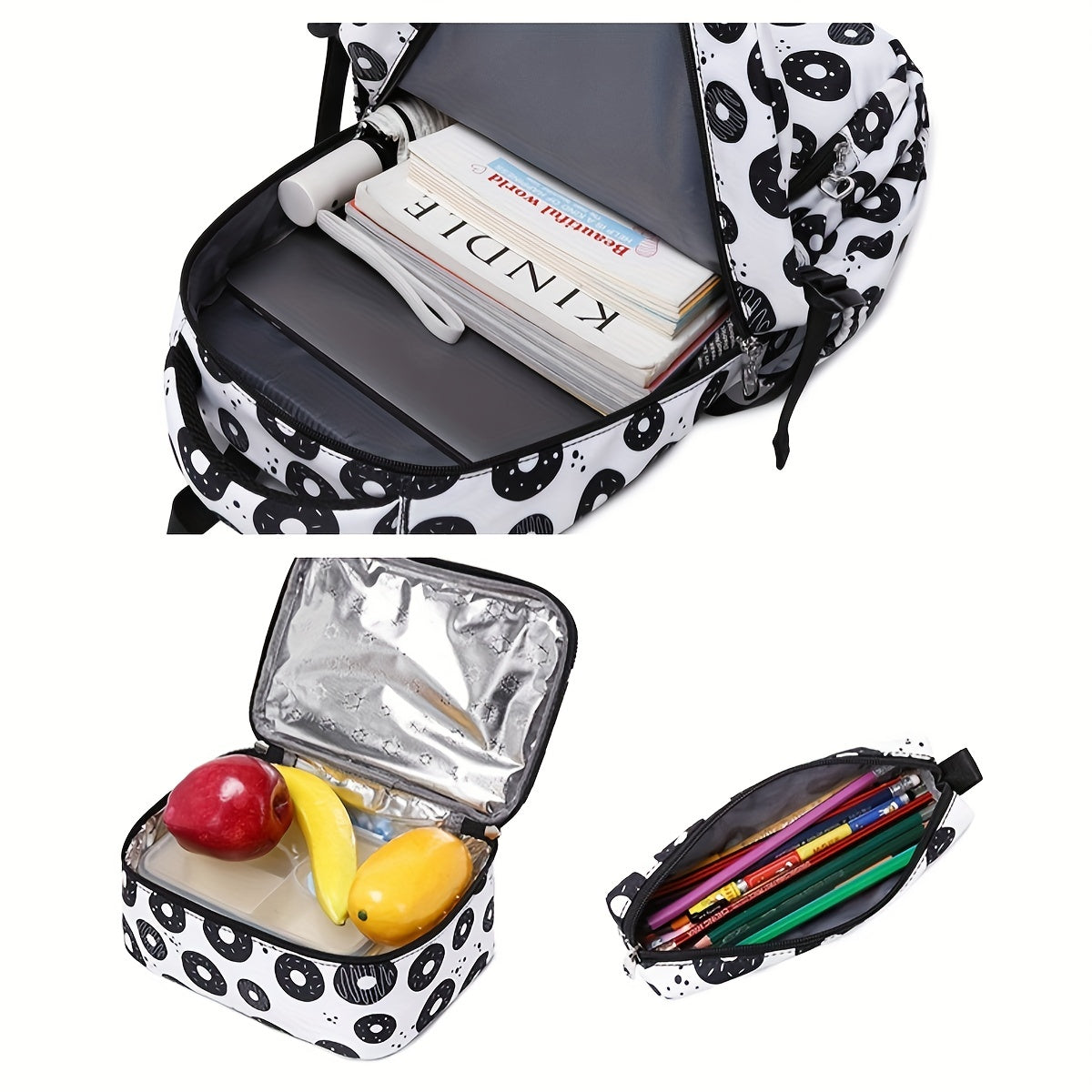 Boys School Bags Set - Backpack, Lunch Bag, Pencil Case