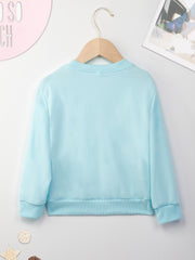 Excavator Print Boys Casual Sweatshirt Long Sleeve Crew Neck Tops