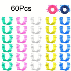 Transparent Sewing Thread Spools Clips - Set of 80