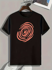 Fingerprint Pattern Print Men's Sports T-shirt