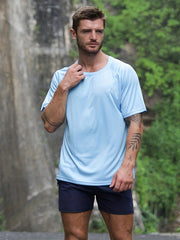 3 Pcs Men's UPF 50 Sun Protection T shirt Short Sleeve Quick Dry Tops