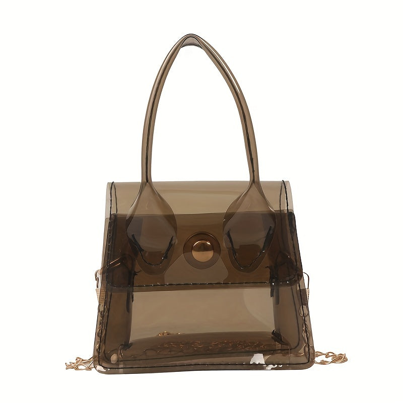 Kids PVC Jelly Chain Crossbody Bag Travel Handbag