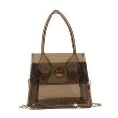 Kids PVC Jelly Chain Crossbody Bag Travel Handbag