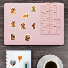 Golden Retriever Stickers Laptop Water Bottle Phone Luggage Dog Stickers