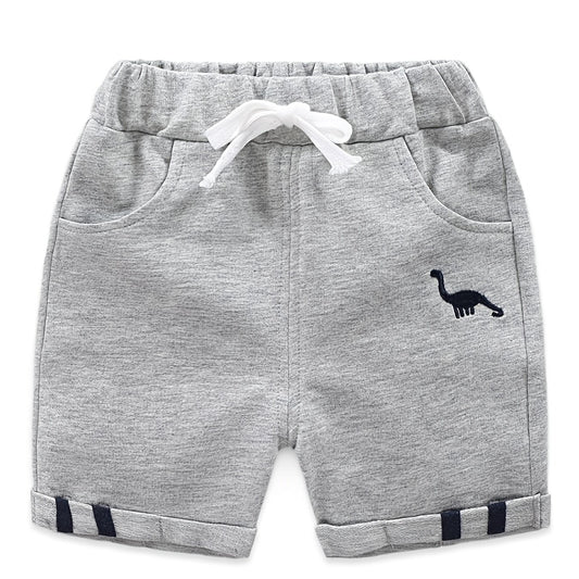 Boys Dinosaur Shorts Drawstring Waist Pocket Casual Summer Kids Clothes