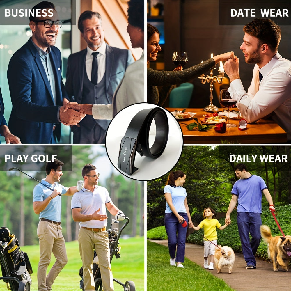 Men's Leather Belt Golf Daily Outdoor Casual Belt