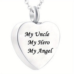 Dad My Hero My Angel Cremation Necklace