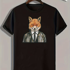 Bear Print Men's Graphic T-shirt Casual Comfy Tees For Summer