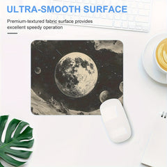 Moon Gaming Mouse Pad Rubber Anti Slip Desk Accessories Men Women