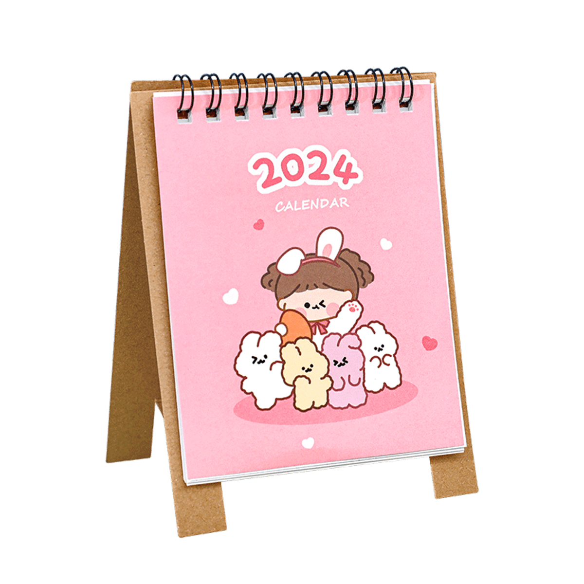 Cartoon Mini Desk Calendar Planner Student Creative Desktop Decoration