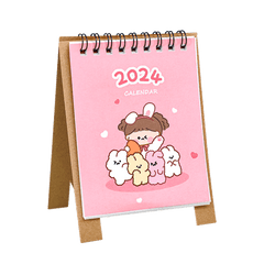 Cartoon Mini Desk Calendar Planner Student Creative Desktop Decoration